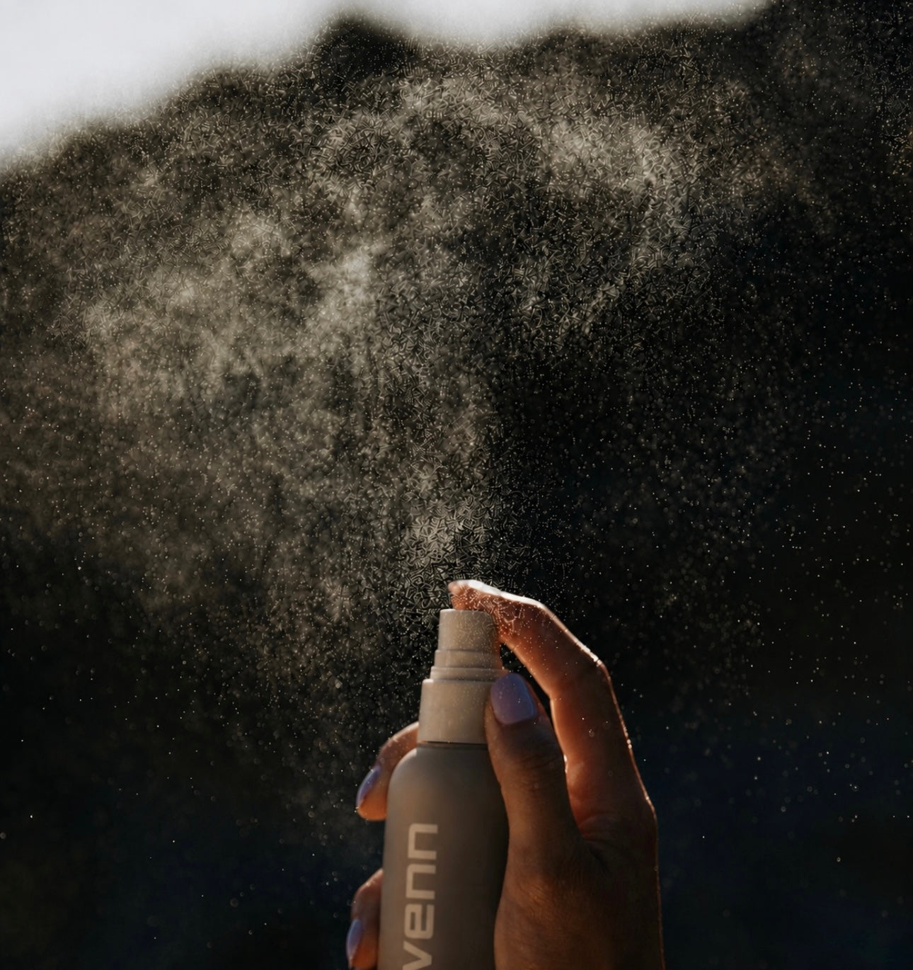 Refresh Mist bottle spraying a fine mist